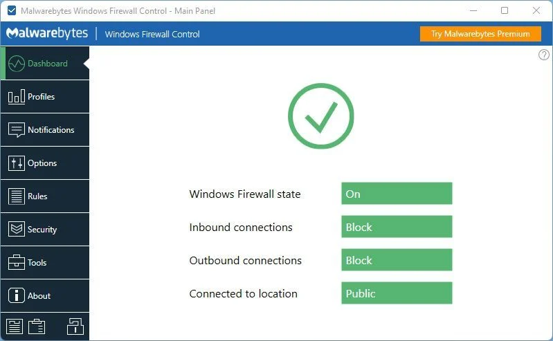 Malwarebytes Windows Firewall Control